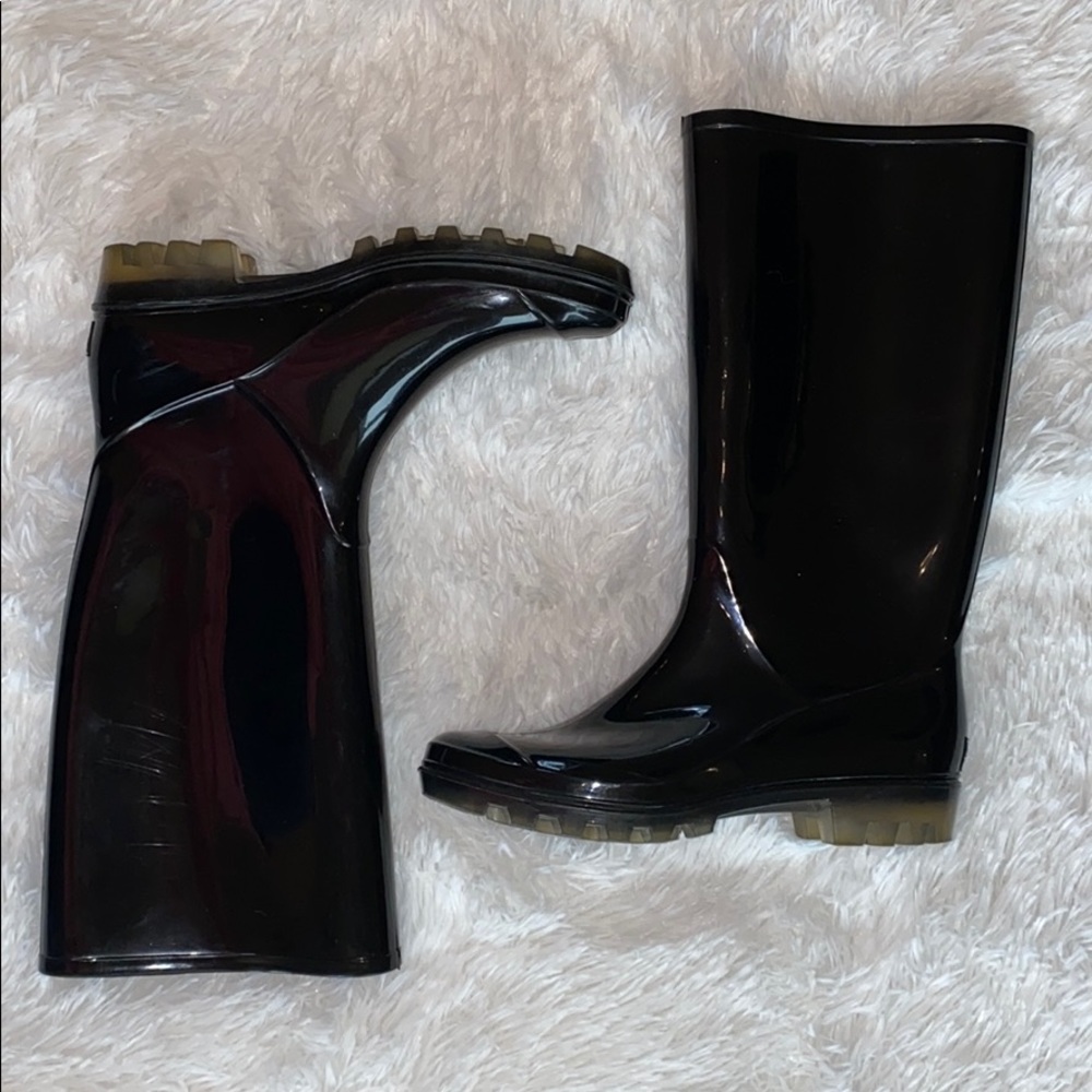 Coach Rain Boots- Black sz 7